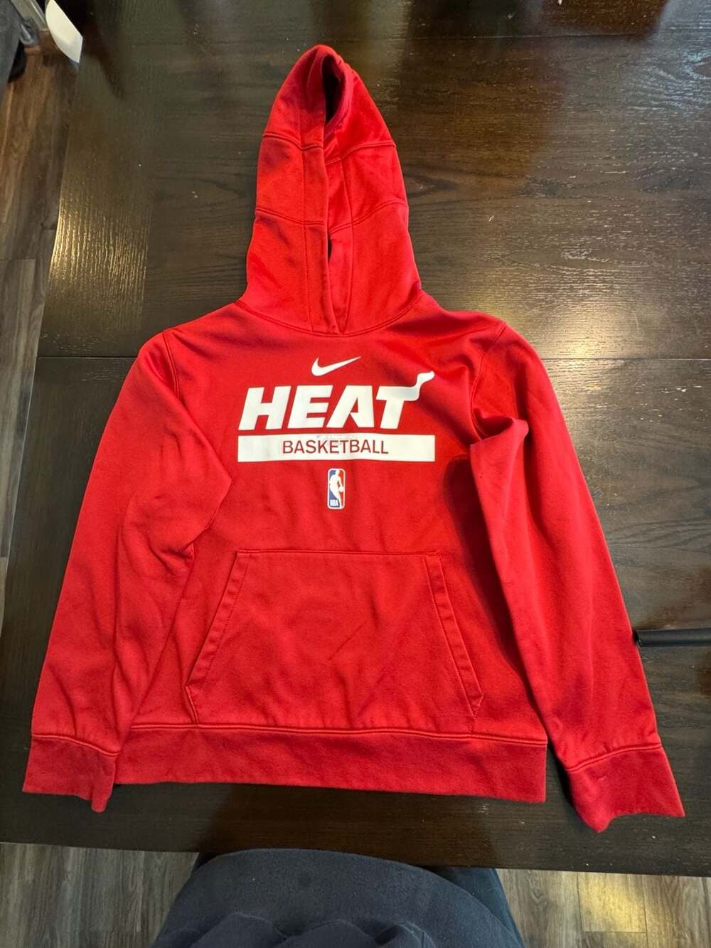 Youth Nike Miami Heat NBA Basketball Red Fleece Hoodie Sweatshirt
